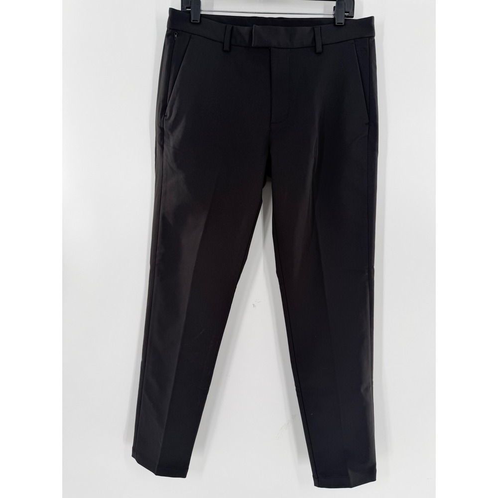 Boggi Milano B Tech Technical Tricotne Pants Mens 32 Black Slim Fit 25A088604